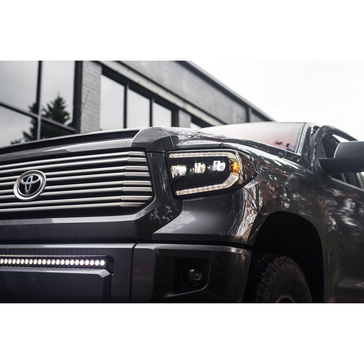 2014-2020 Toyota Tundra XB Black LED Headlights (LF532)-Headlights-Morimoto-Dirty Diesel Customs