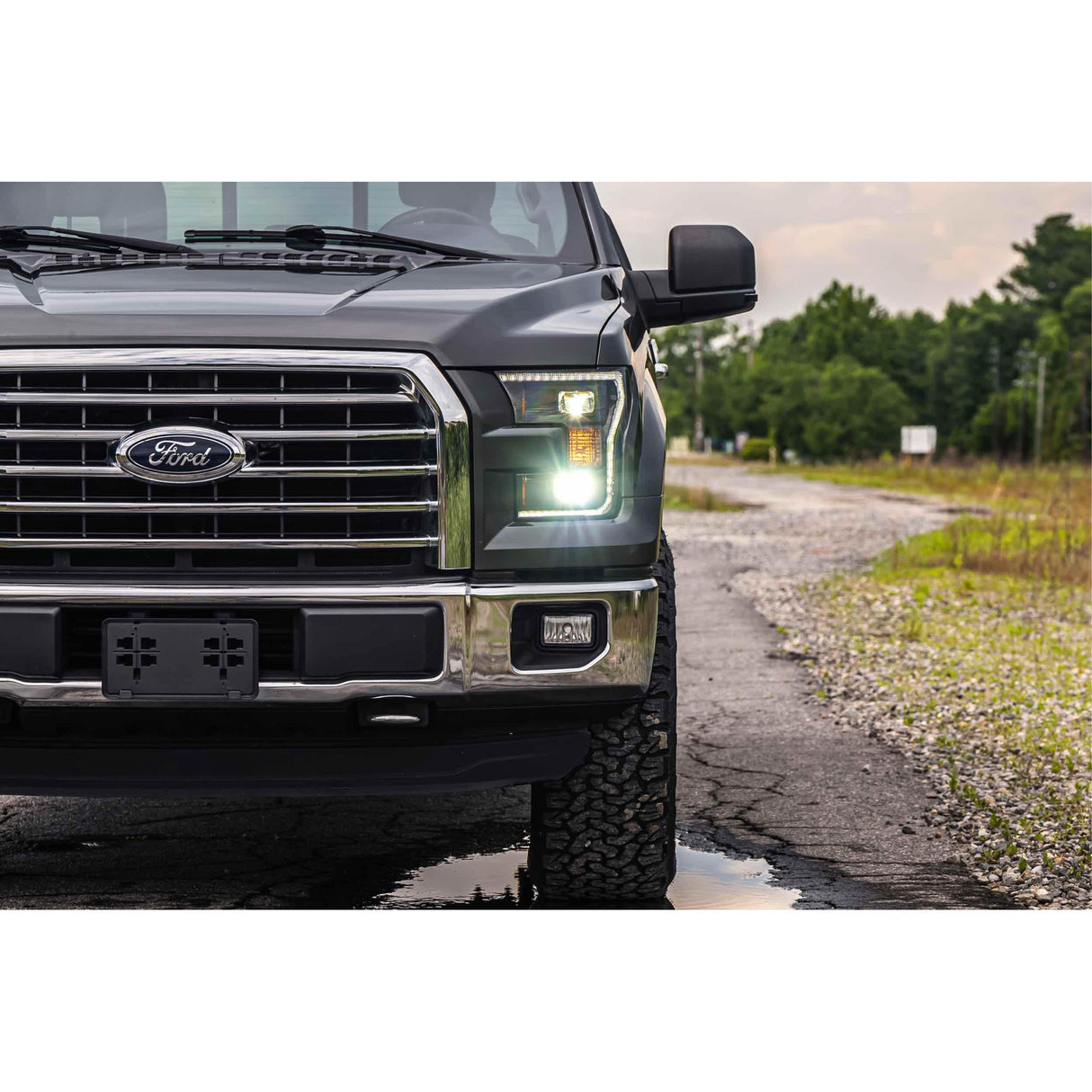 2015-2017 F150 XB Hybrid LED Smoked Headlights (LF550)-Headlights-Morimoto-Dirty Diesel Customs