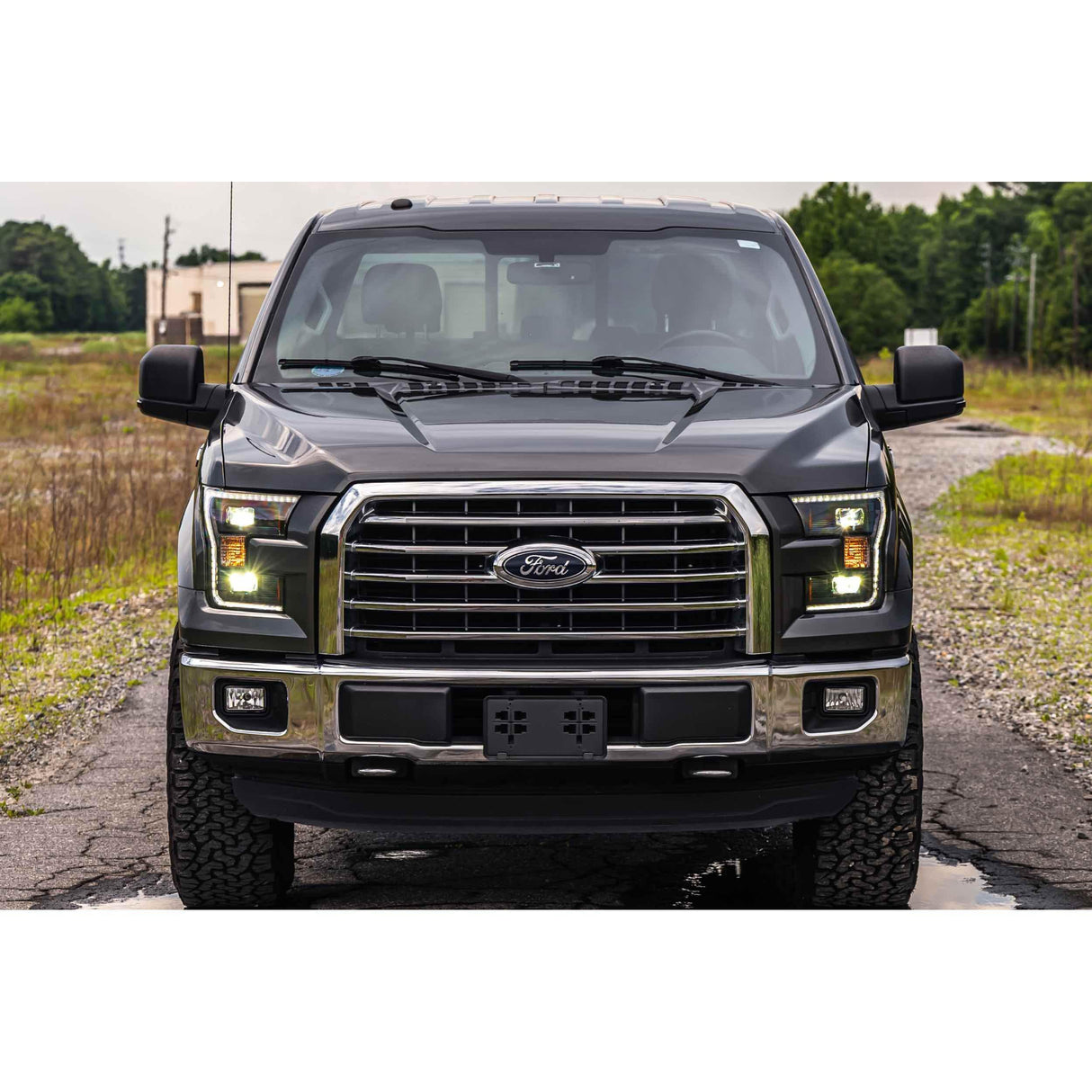 2015-2017 F150 XB Hybrid LED Smoked Headlights (LF550)-Headlights-Morimoto-Dirty Diesel Customs