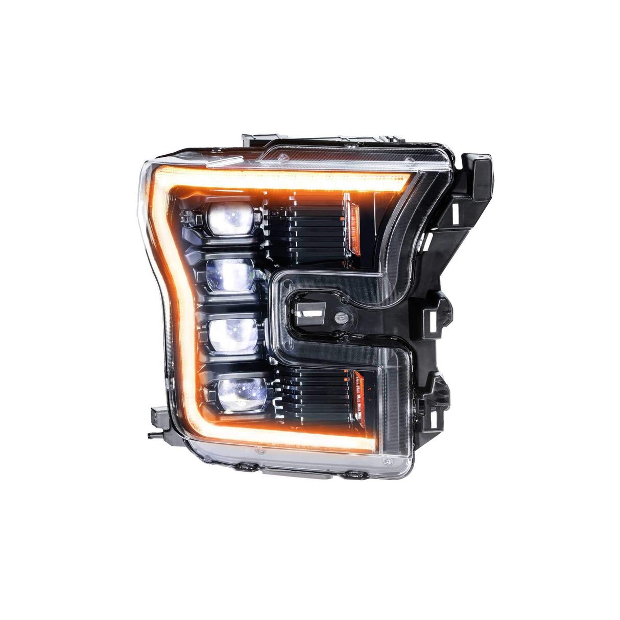 2015-2017 F150 XB LED Amber / Black Headlights (LF502-A.2-ASM)-Headlights-Morimoto-Dirty Diesel Customs