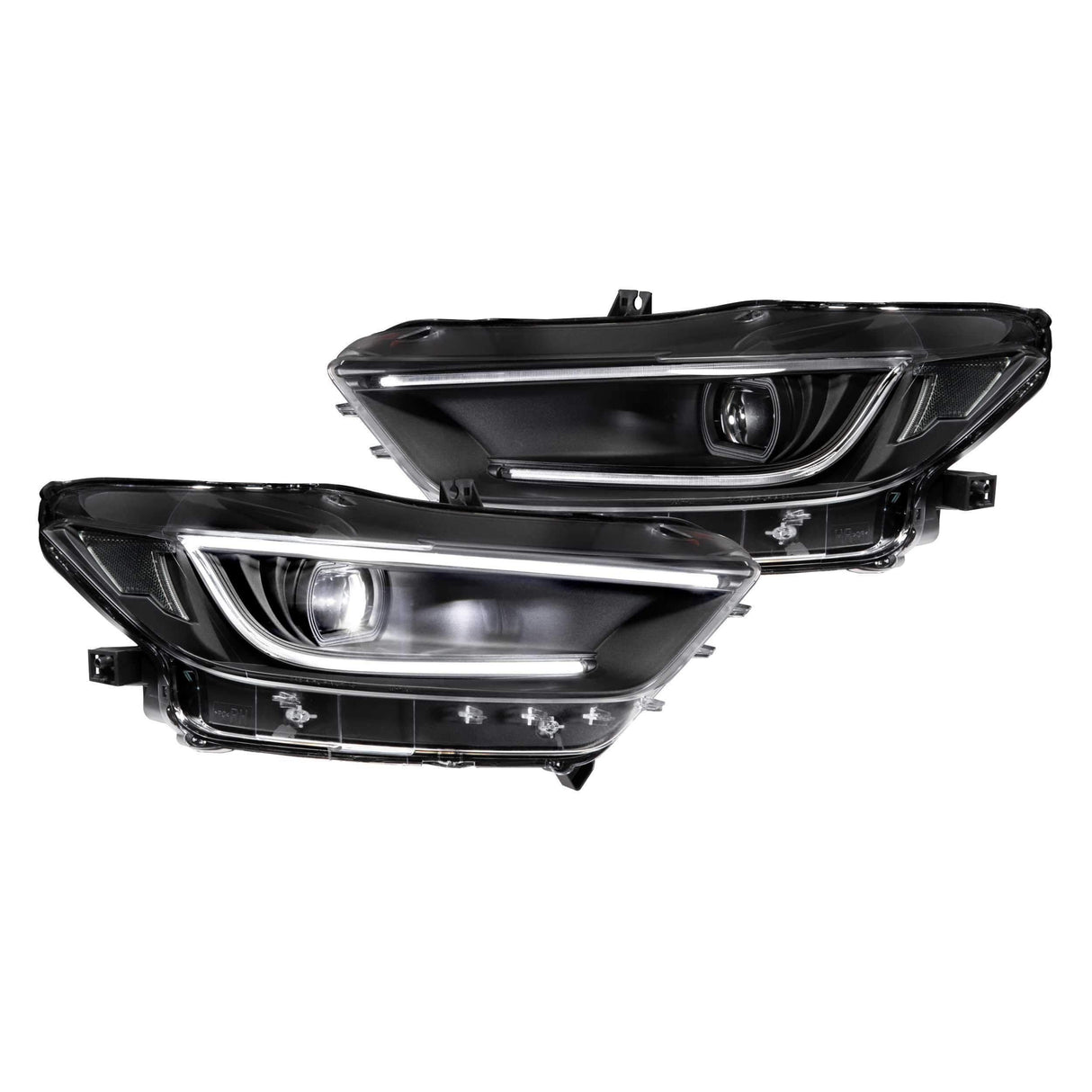 2015+ Ford Mustang XB LED Black Headlights (LF410)-Headlights-Morimoto-Dirty Diesel Customs