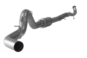 2015.5-2016 Duramax 5" Downpipe Back Exhaust System w/ Muffler (FLO 671)-Downpipe Back Exhaust System-Flo-Pro-FLO-SS671-Dirty Diesel Customs