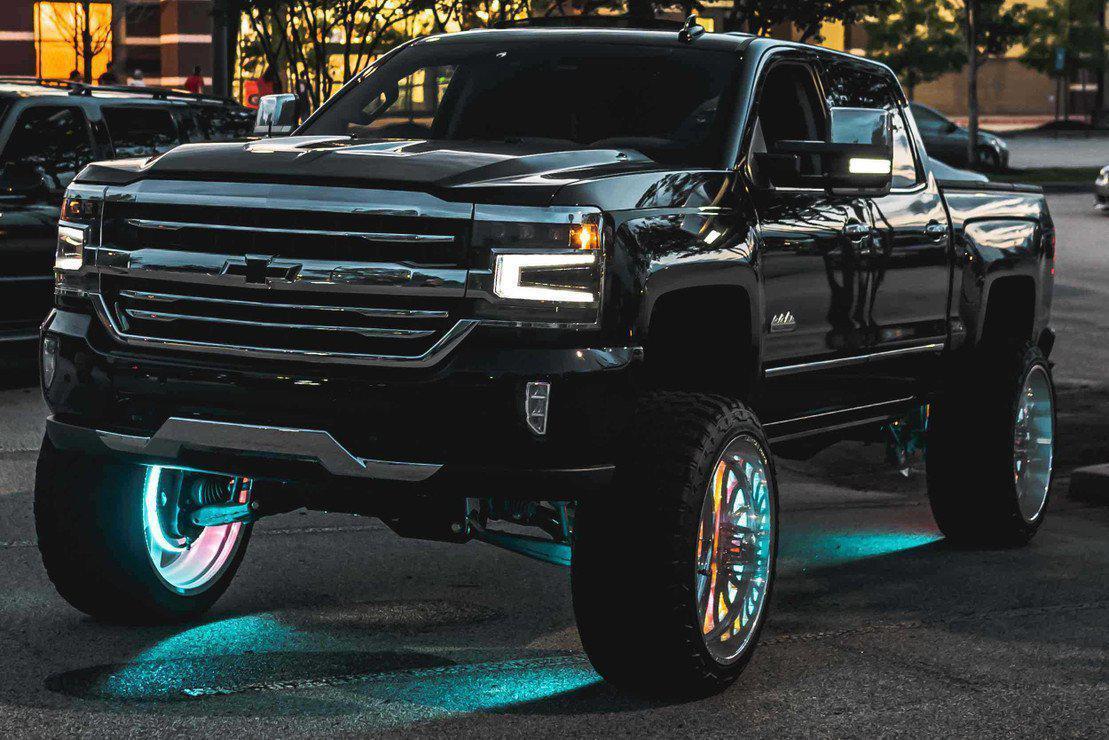 2016-2018 Silverado 1500 XB LED Black Headlight trim piece (LF542.B)-Headlights-Morimoto-Dirty Diesel Customs