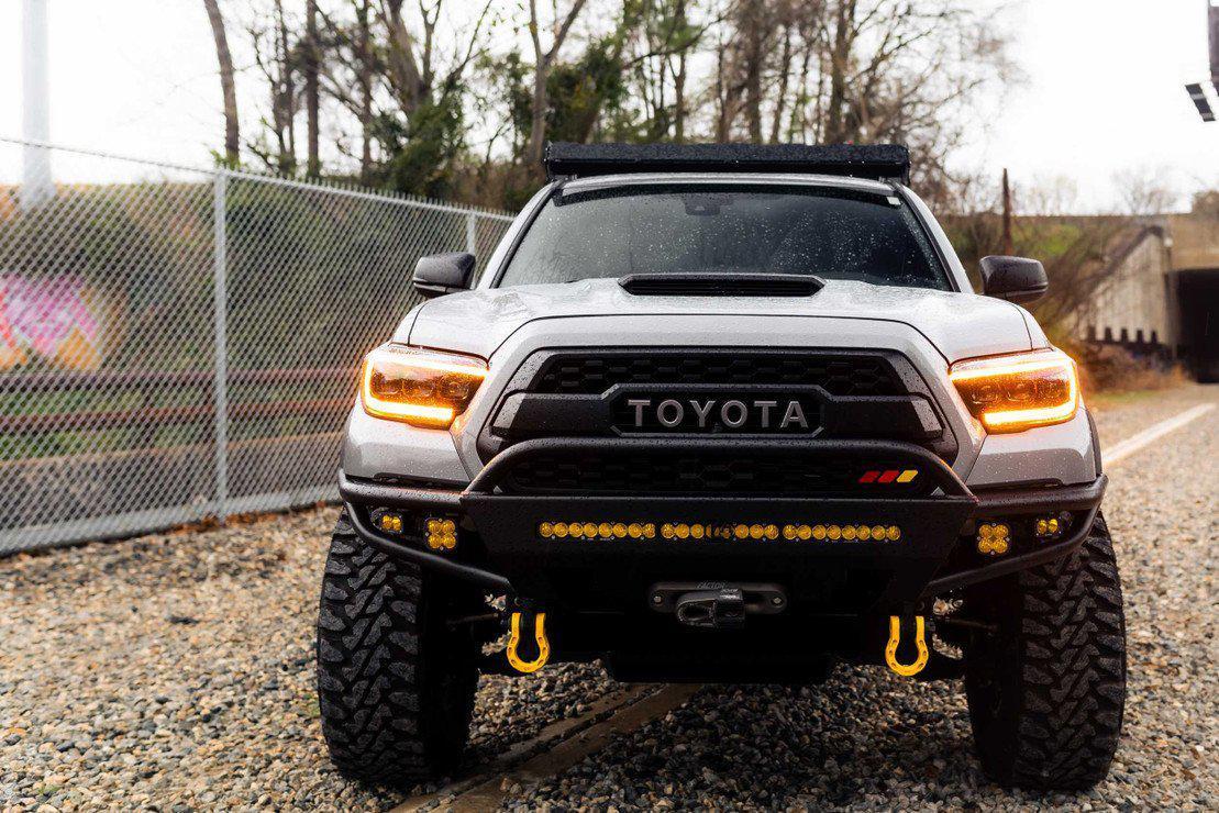 2016-2020 Toyota Tacoma XB LED Amber Headlights (LF530.2-A-ASM)-Headlights-Morimoto-Dirty Diesel Customs