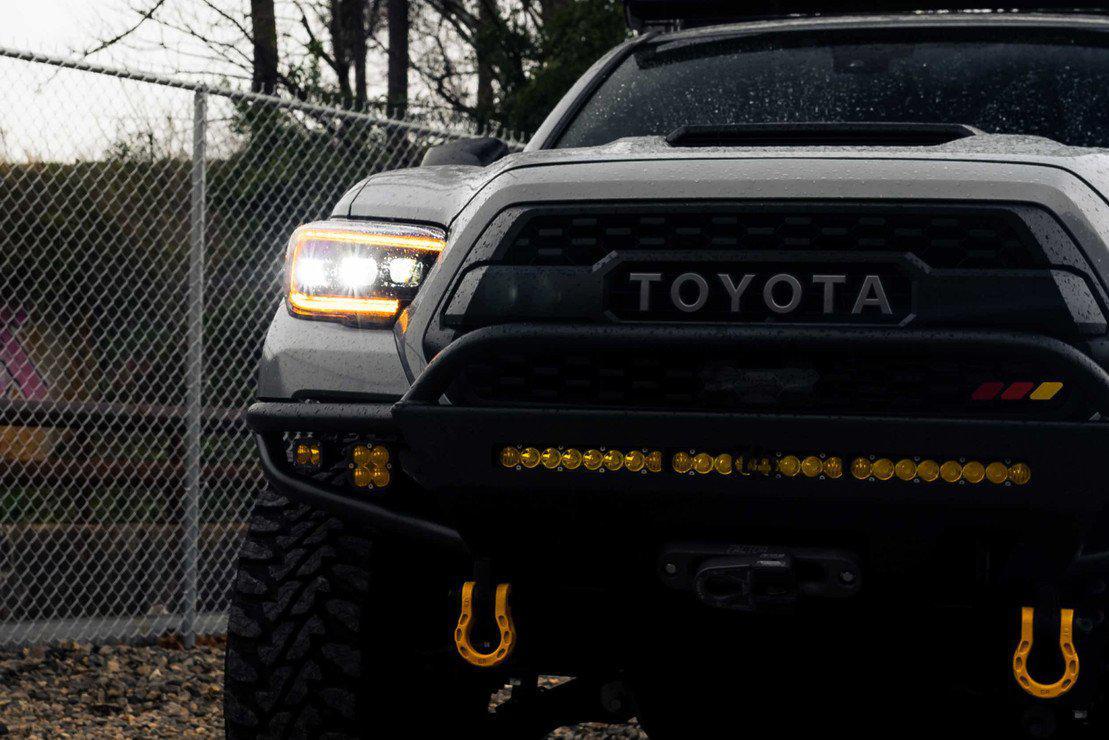 2016-2020 Toyota Tacoma XB LED Amber Headlights (LF530.2-A-ASM)-Headlights-Morimoto-Dirty Diesel Customs
