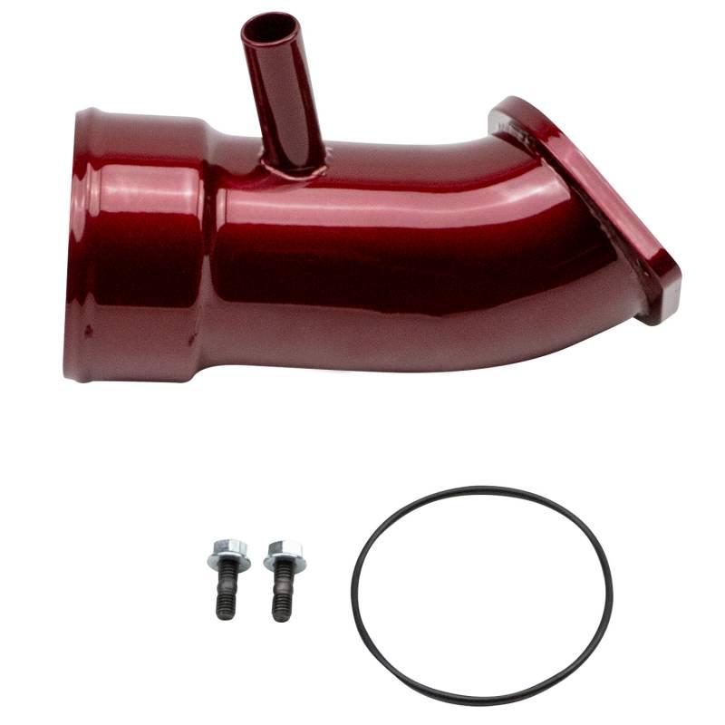 2017-2019 Duramax 3.5" Turbo Intake Horn (WCF100721)-Intake Elbows-Wehrli Custom Fabrication-WCF100721-RED-Dirty Diesel Customs