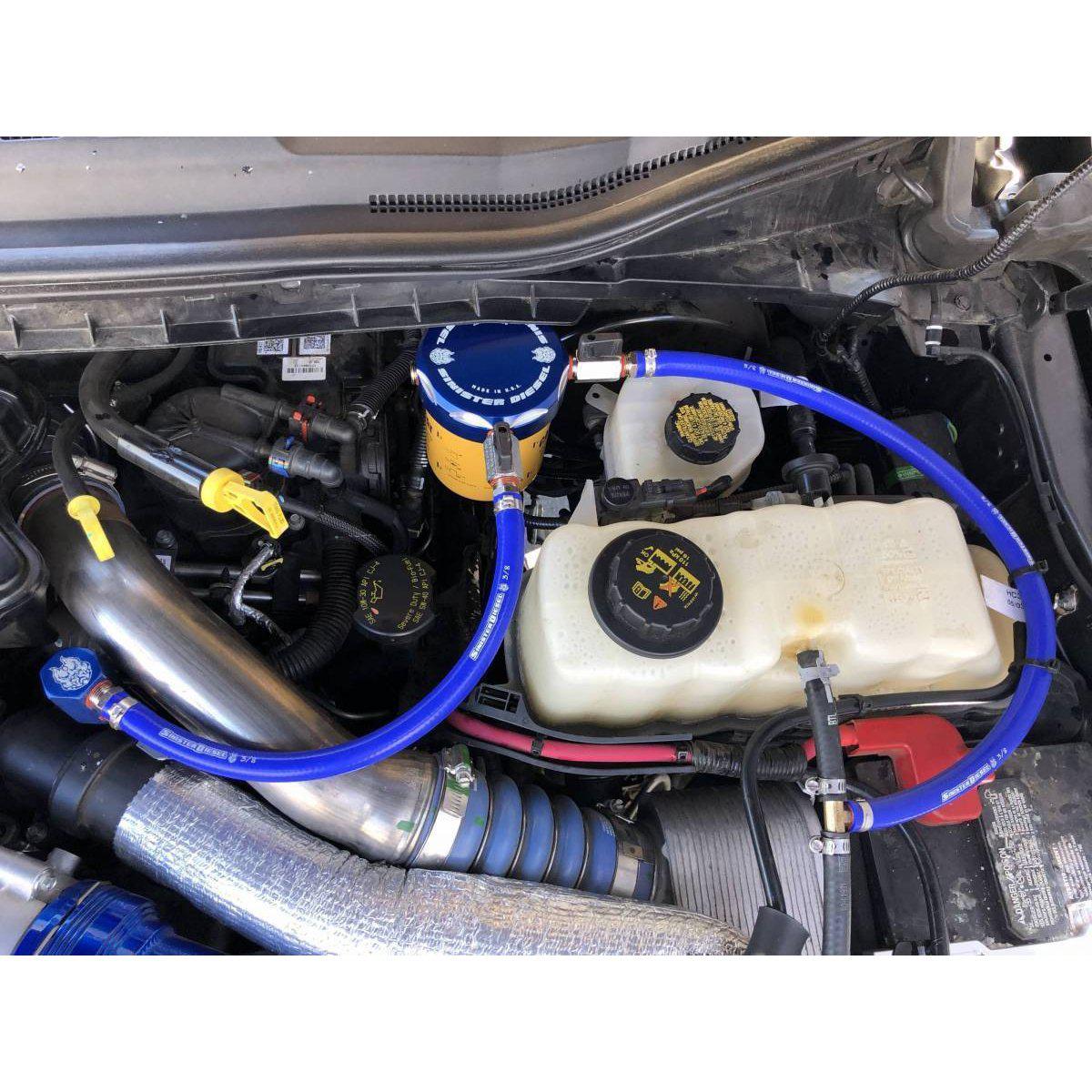 2017-2019 Powerstroke Engine Mounted Coolant Filtration System (SD-CF-6.7P-17)-Coolant Filtration System-Sinister-Dirty Diesel Customs