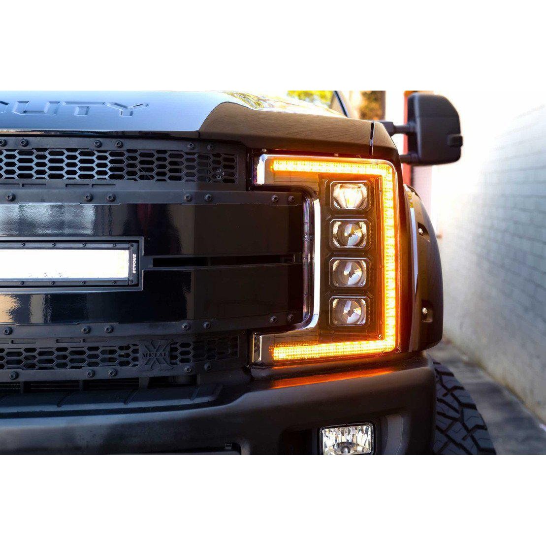 2017-2019 Powerstroke XB LED Amber Headlights (LF503-A-ASM)-Headlights-Morimoto-Dirty Diesel Customs
