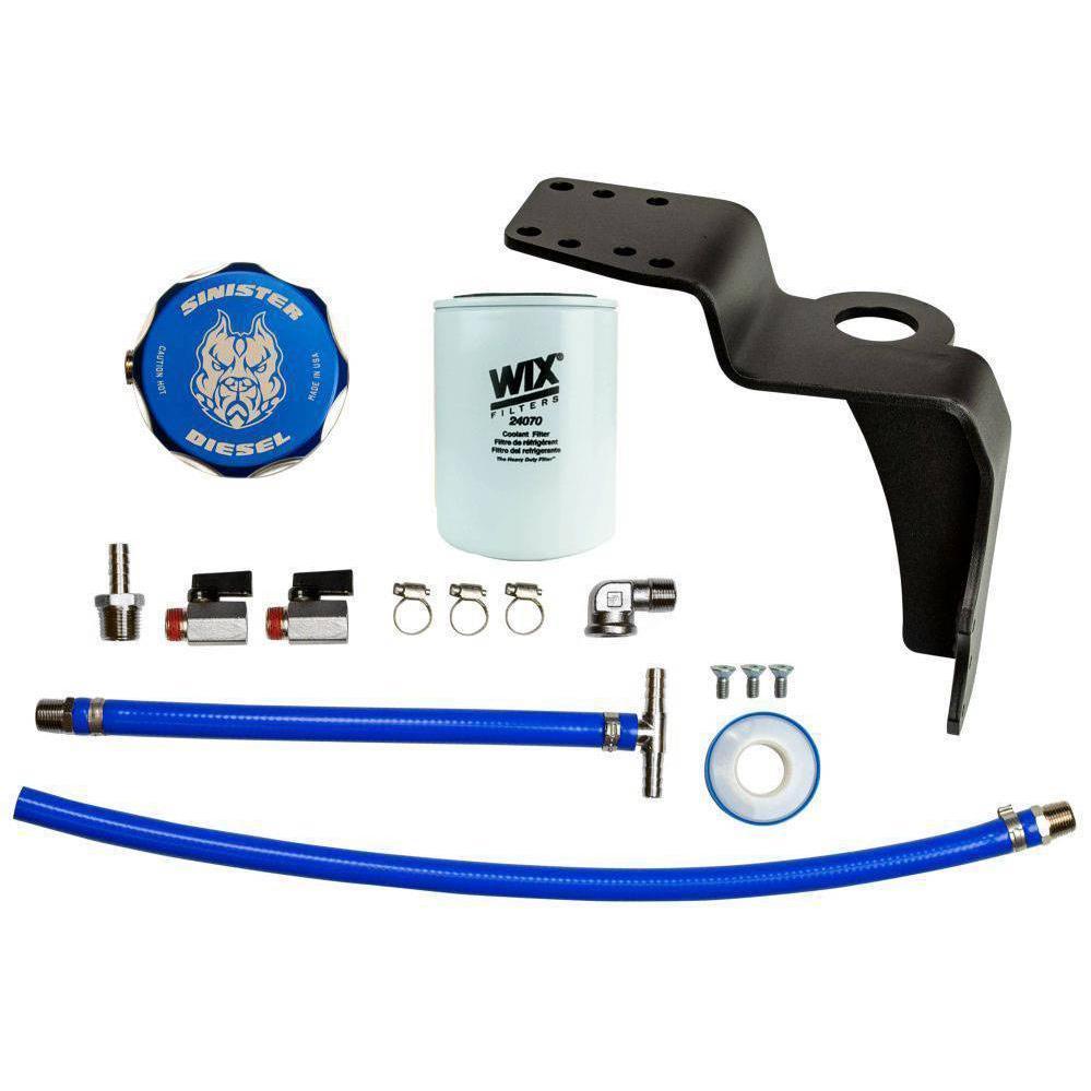 2019-2024 Cummins Coolant Filtration System w/ CAT Filter (SD-6.7CCF19-01-20)-Coolant Filtration System-Sinister-Dirty Diesel Customs
