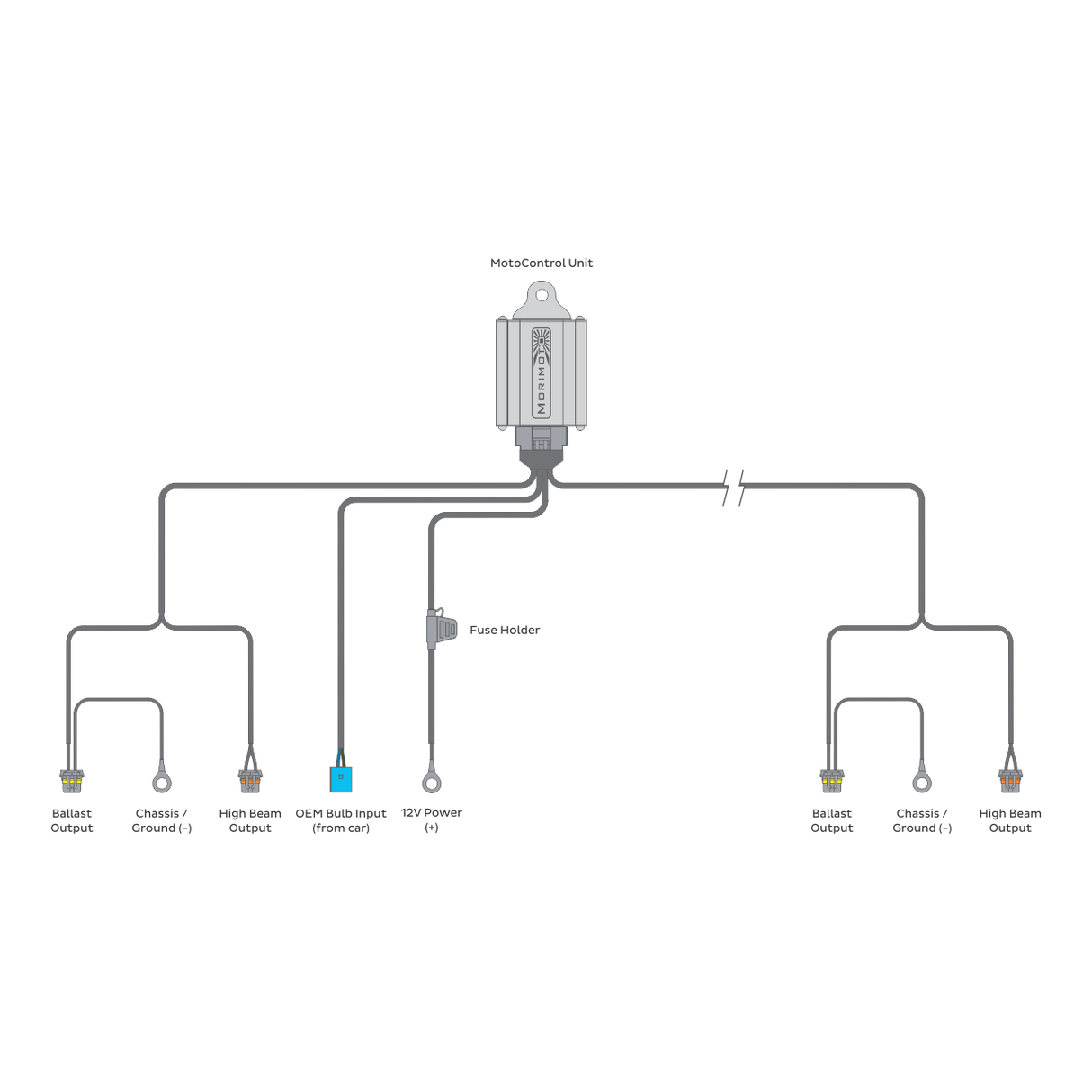 9007/9004 Bi-xenon Relay Harness (H80)-Lighting Harness-Morimoto-Dirty Diesel Customs
