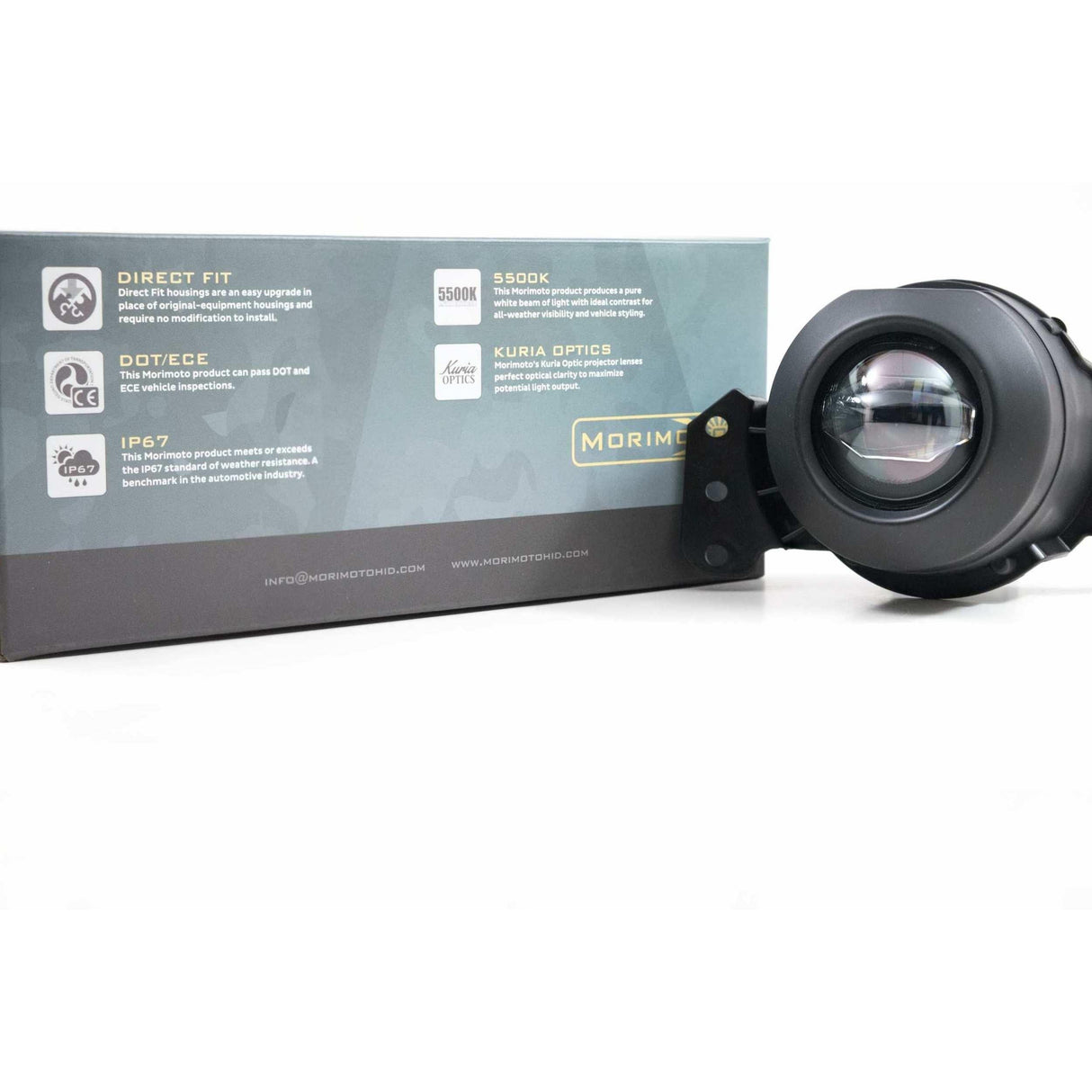 BMW E60 / E90 XB LED Black Fog Lights (LF601)-Fog Lights-Morimoto-Dirty Diesel Customs