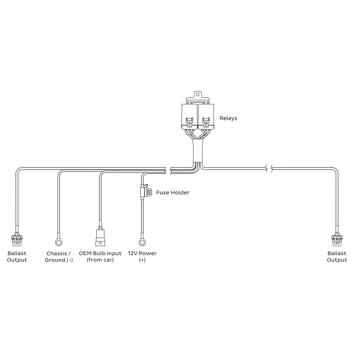 HID Relay Harness (H10)-Lighting Harness-Morimoto-Dirty Diesel Customs
