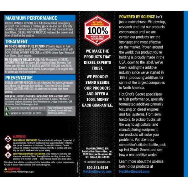 Hot Shot's Secret Diesel Winter Rescue (DWR32Z)-Fuel Additive-Hot Shot's Secret-Dirty Diesel Customs