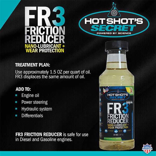 Hot Shot's Secret FR3 Oil Friction Reducer (HSSFR308Z)-Fuel Additive-Hot Shot's Secret-Dirty Diesel Customs