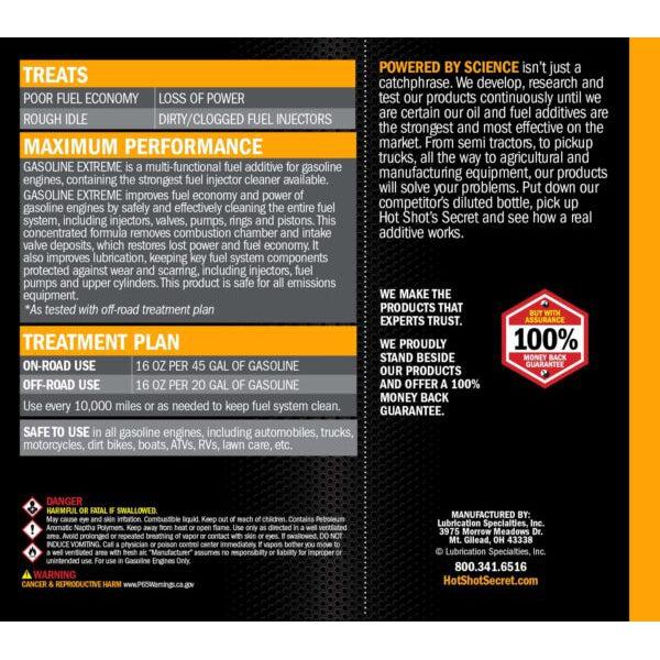 Hot Shot's Secret Gasoline Extreme (GE32Z)-Fuel Additive-Hot Shot's Secret-Dirty Diesel Customs