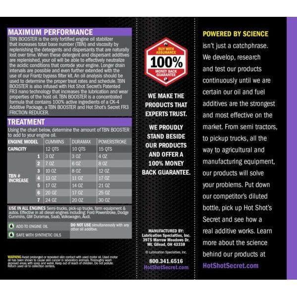 Hot Shot's Secret TBN Booster (HSSTBN32Z)-Oil Additive-Hot Shot's Secret-Dirty Diesel Customs
