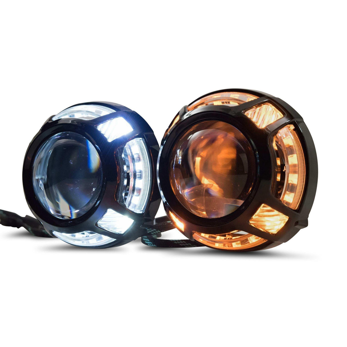 Panamera Black LED Switchback Shroud (S265)-Lighting Accessories-Morimoto-Dirty Diesel Customs