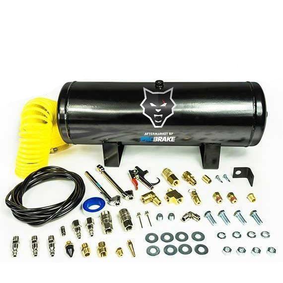Universal 2½ Gallon Carbon Steel Premium Air Tank Kit w/ Accessories (HP10050)-Air Tank-PACBRAKE-Dirty Diesel Customs