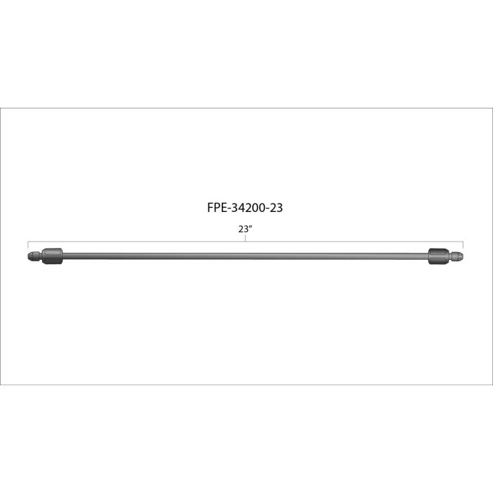 Universal 23" High-Pressure Fuel Line (8mm x 3.5mm Line, M14x1.5 Nuts) (FPE-34200-23)-Fuel Lines-Fleece Performance-Dirty Diesel Customs