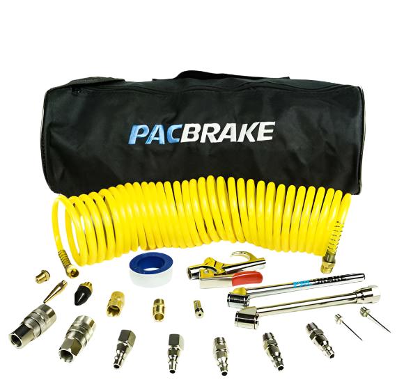Universal 25ft Air Tank Hose & Accessory Kit (C11657)-Air Compressor Hardware-PACBRAKE-Dirty Diesel Customs
