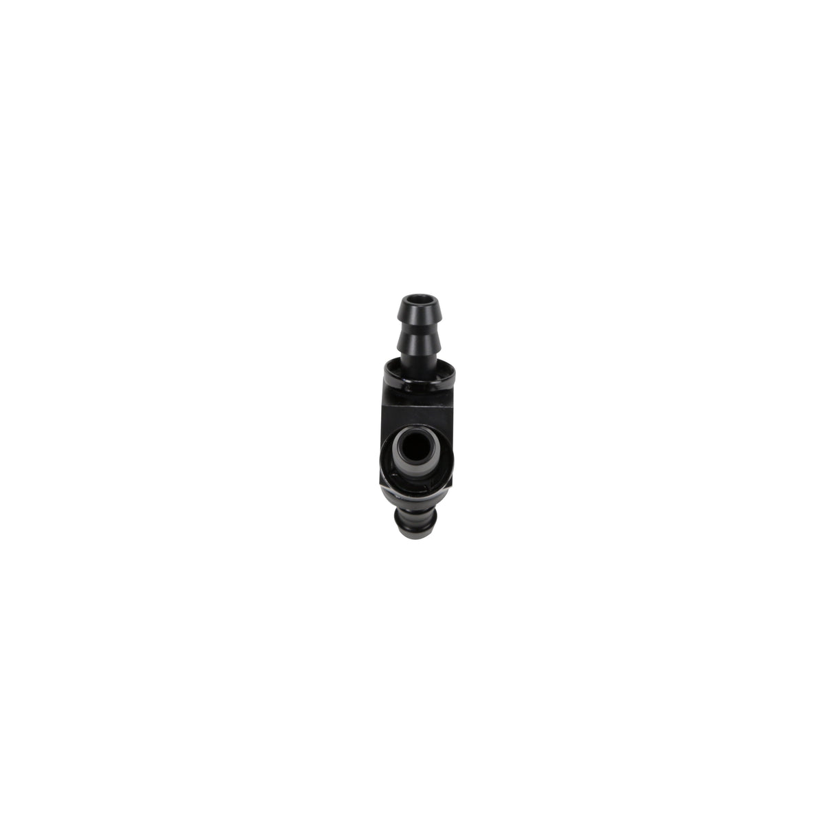 Universal 3/8" Black Anodized Aluminum Y Barbed Fitting (For -6 Pushlock Hose) (FPE-FIT-Y06-BLK)-Fittings-Fleece Performance-Dirty Diesel Customs