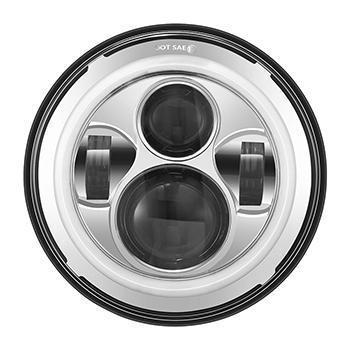 Universal 7" Headlight for Motorcycles & Jeeps w/Halo Daytime Running Light (10-20216)-Driving Light-Speed Demon-Dirty Diesel Customs