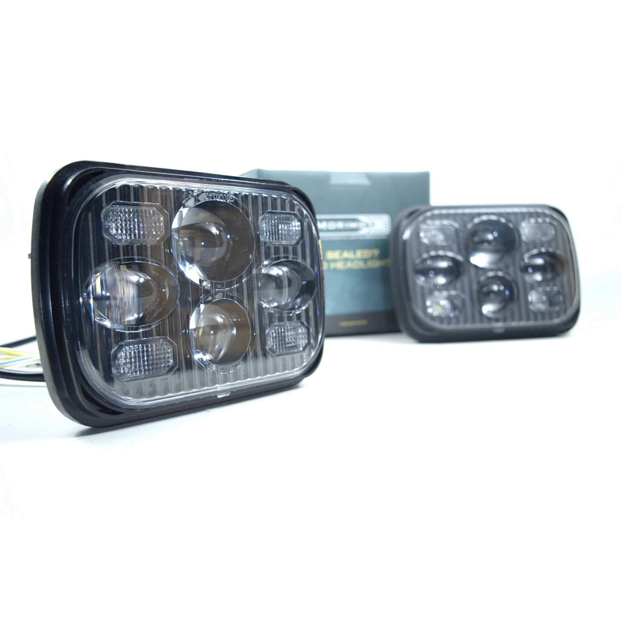 Universal Black Sealed Beam Bi-LED 5x7 Light (LF268)-LED Bulb-Morimoto-Dirty Diesel Customs