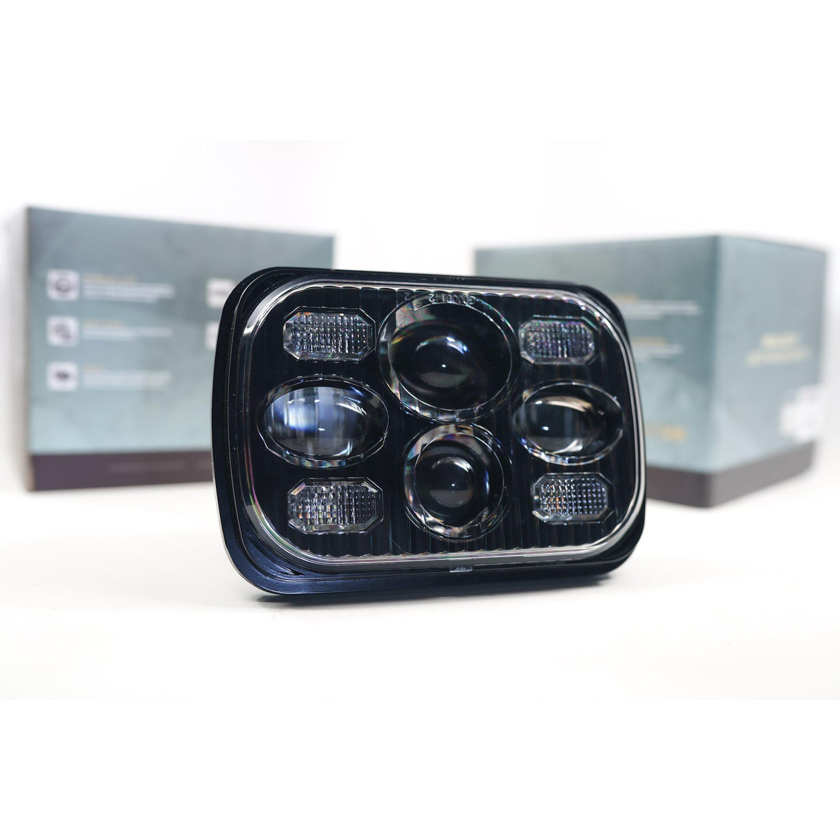 Universal Black Sealed Beam Bi-LED 5x7 Light (LF268)-LED Bulb-Morimoto-Dirty Diesel Customs