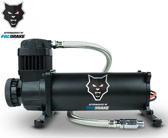 Universal HP425 Series 12V Air Compressor w/ Braided Hose (HP10300)-Air Compressor-PACBRAKE-Dirty Diesel Customs
