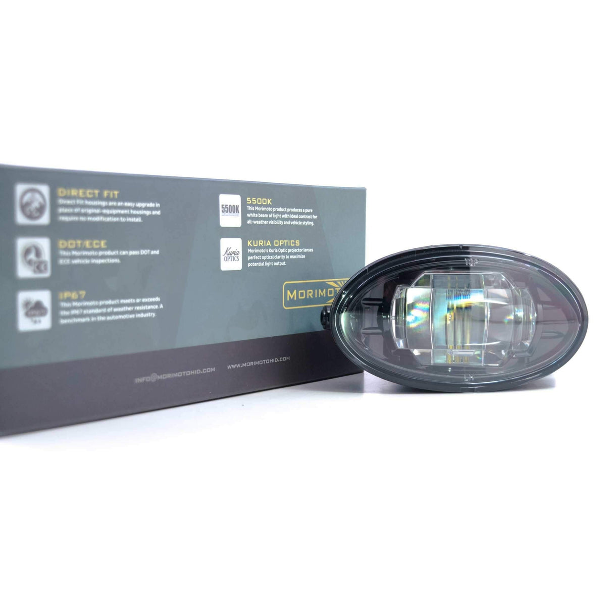 Universal Honda XB LED Black Fog Light (LF170)-Fog Lights-Morimoto-Dirty Diesel Customs