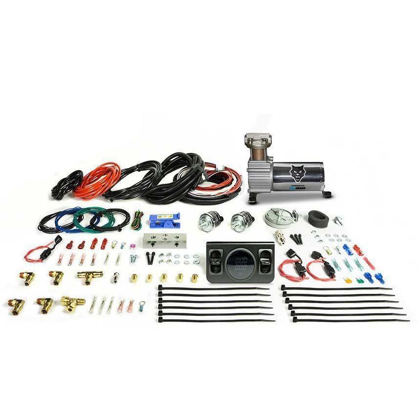 Universal Independent Paddle Valve In-Cab Control Kit w/ Digital Gauge & Compressor (HP10256)-In-Cab Control Kit-PACBRAKE-Dirty Diesel Customs