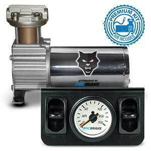 Universal Independent Paddle Valve In-Cab Control Kit w/ Mechanical Gauge & Compressor (HP10098)-In-Cab Control Kit-PACBRAKE-Dirty Diesel Customs