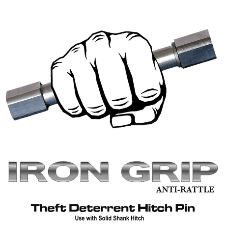 Universal Iron Grip Anti-Rattle Hitch Pin For Solid Shank (GH-021)-Towing Accessories-Gen-Y Hitch-Dirty Diesel Customs