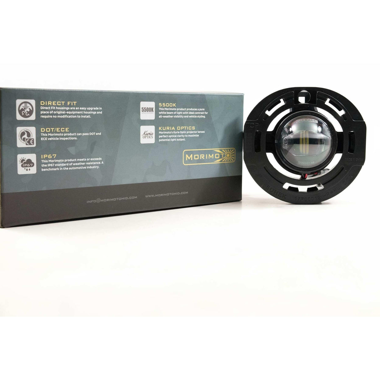 Universal Mopar XB LED Black Fog Lights (LF620)-Fog Lights-Morimoto-Dirty Diesel Customs