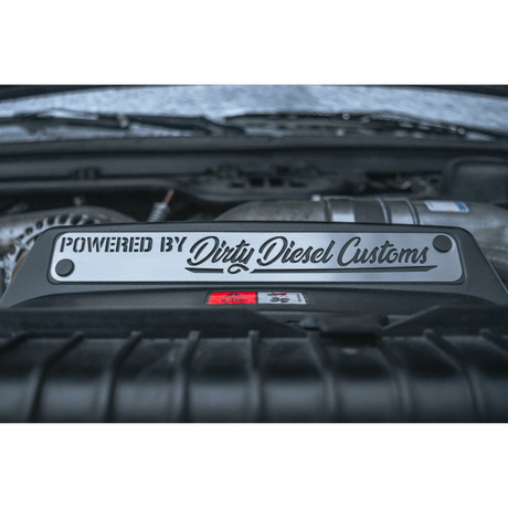 Universal Powered By Dirty Engine Placard-Dress Up-Dirty Diesel Customs-Dirty Diesel Customs