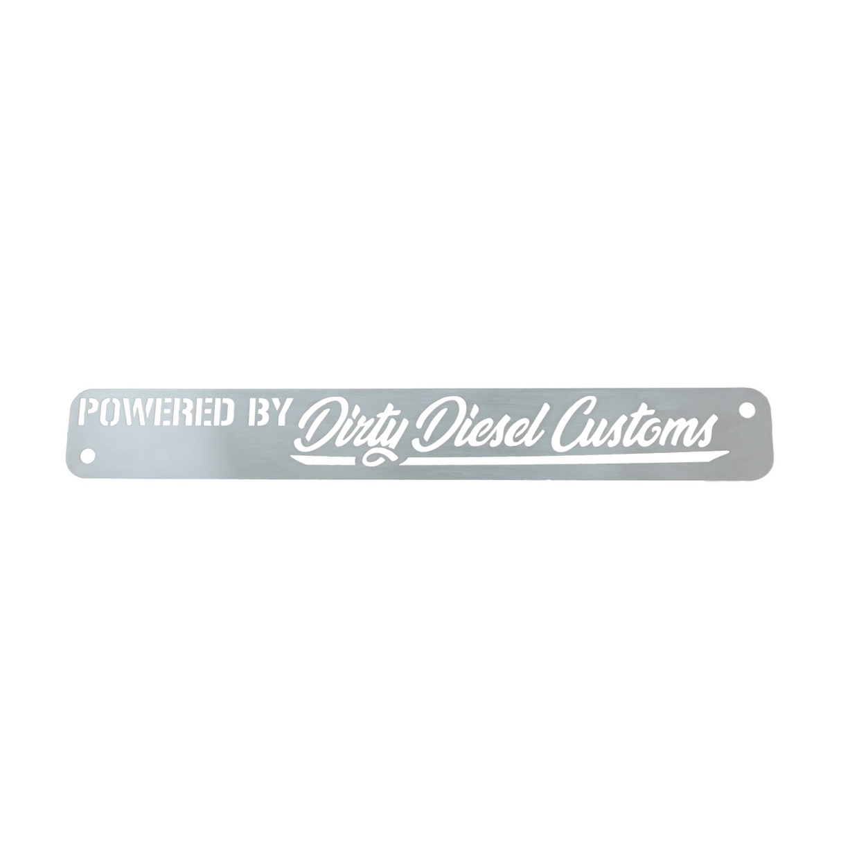 Universal Powered By Dirty Engine Placard-Dress Up-Dirty Diesel Customs-Dirty Diesel Customs