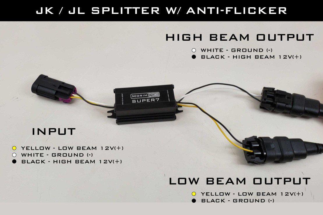 Universal Round Black Sealed Bi-LED 7" (LF354)-LED Bulb-Morimoto-Dirty Diesel Customs