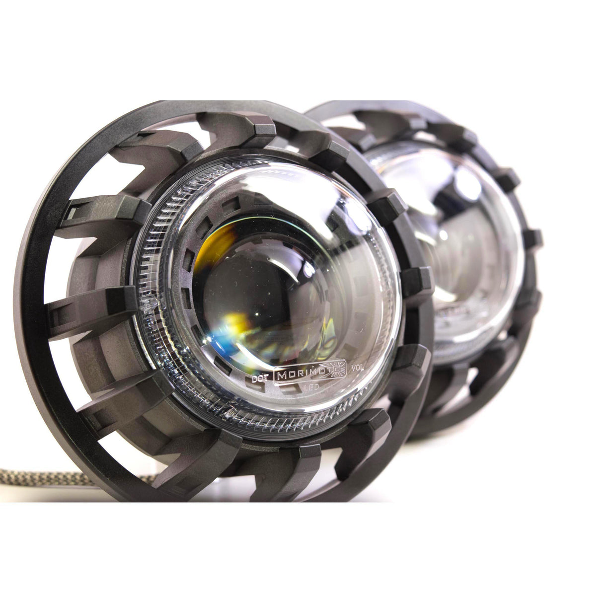 Universal Round Black Sealed Bi-LED 7" (LF354)-LED Bulb-Morimoto-Dirty Diesel Customs