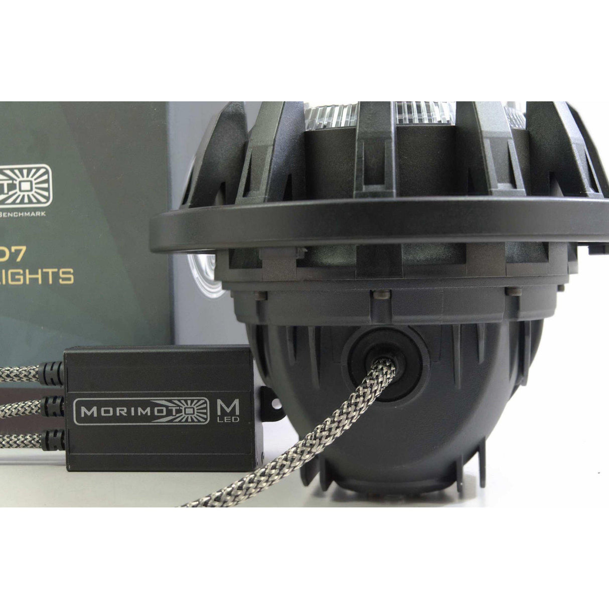 Universal Round Black Sealed Bi-LED 7" (LF354)-LED Bulb-Morimoto-Dirty Diesel Customs