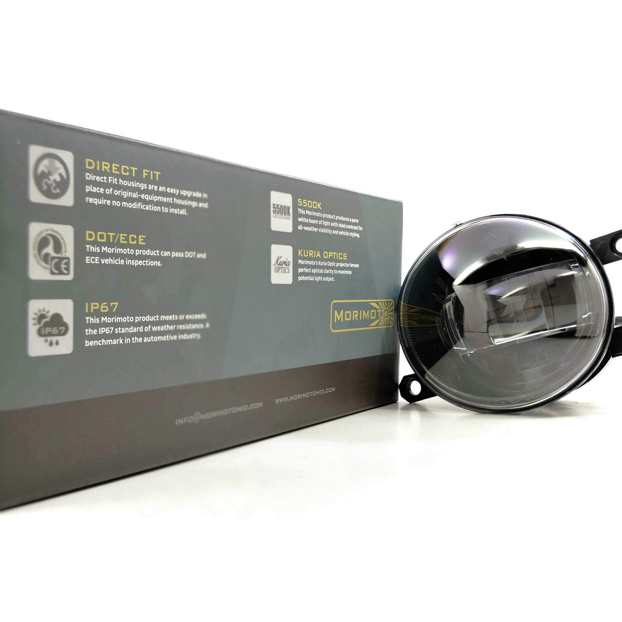 Universal Toyota Oval XB LED Fog Light (LF220)-Fog Lights-Morimoto-Dirty Diesel Customs