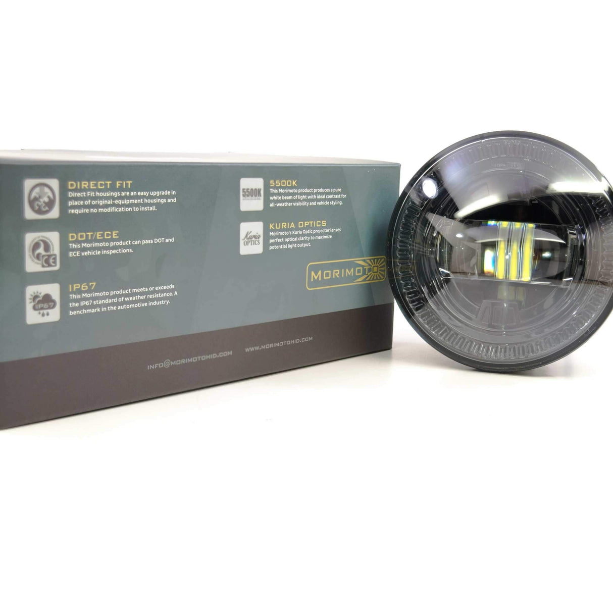 Universal Toyota XB LED Black Fog Light (LF361)-Fog Lights-Morimoto-Dirty Diesel Customs