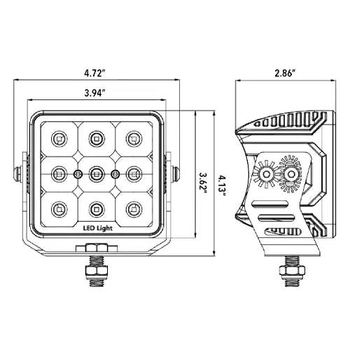 Universal XL LED Pod (10-20219)-Work Lights-Speed Demon-Dirty Diesel Customs