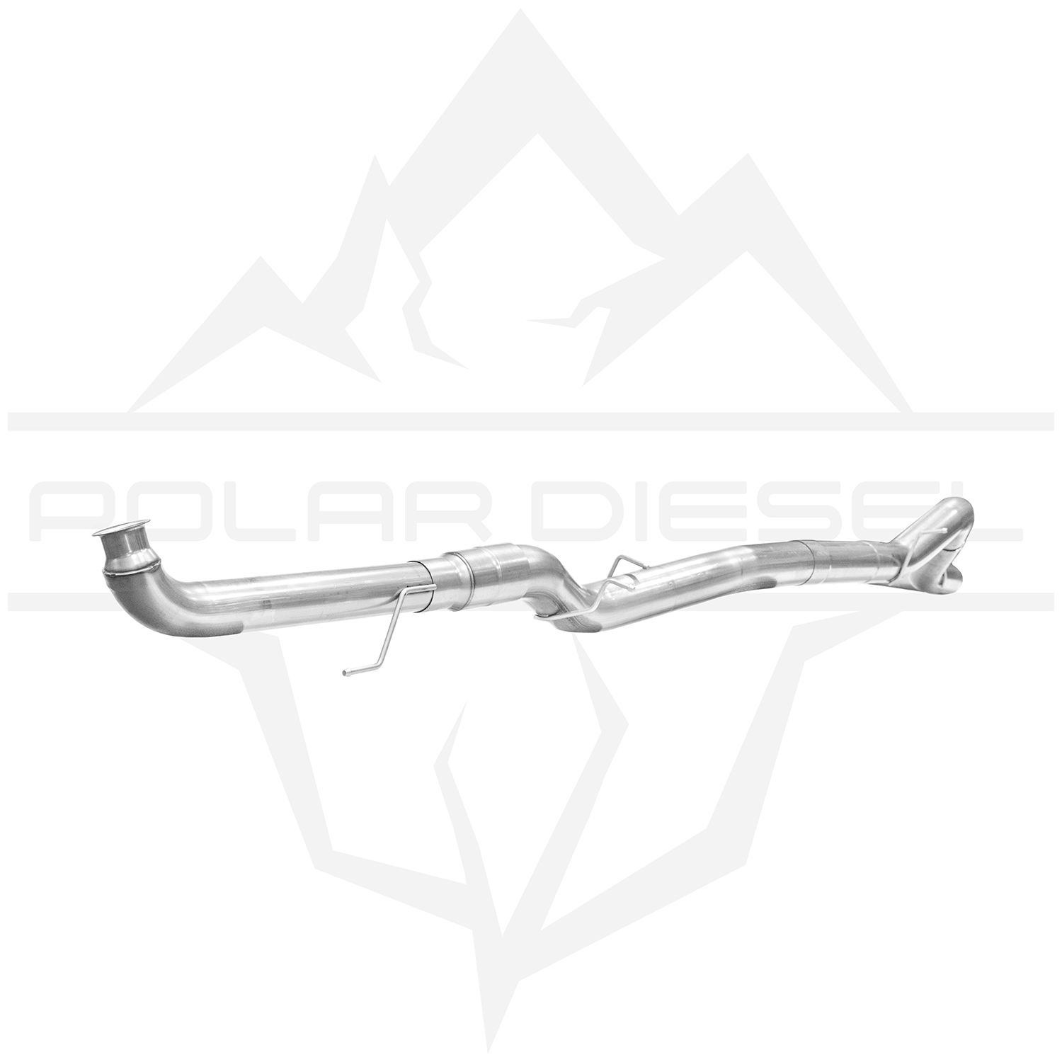 2007.5-2010 Duramax 6.6L 5" SS Downpipe Back Exhaust - No Muffler (PD-1-31922152)
