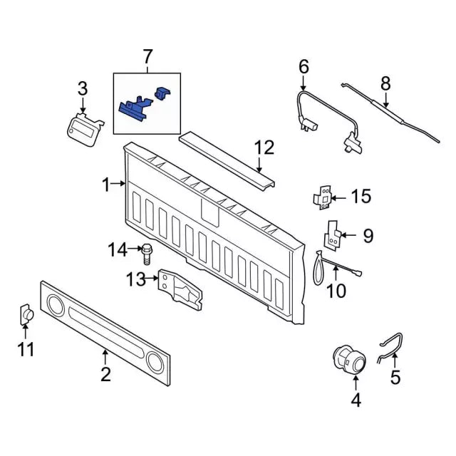 1999-2016 Powerstroke w/ Lock Tailgate Latch