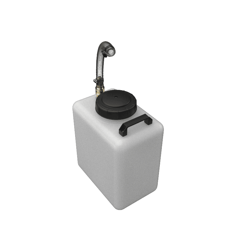 7-Gallon RV Portable Galley Grey Water Tank (10-3024-grey)