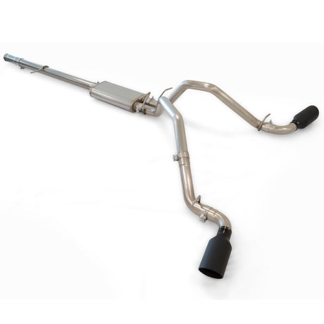 2009-2013 GM 5.3L Exhaust System Cat-Back 2.5" w/tips Raw/Blk (117030020)
