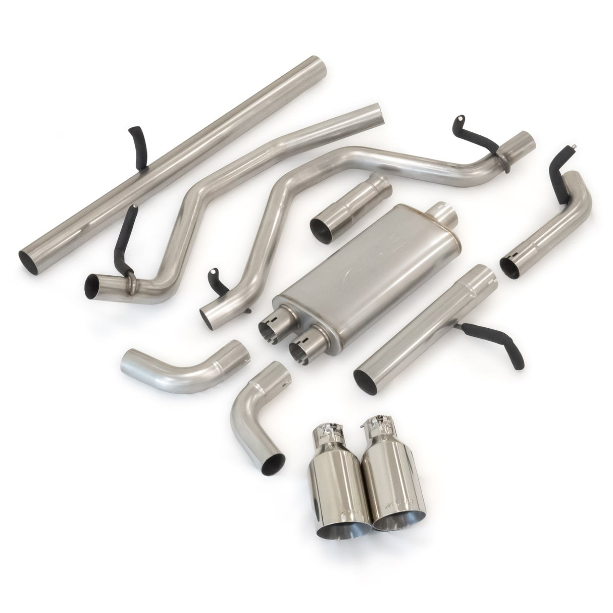 2009-2013 GM 5.3L Exhaust System Cat-Back 2.5" w/tips - Raw/Pol (117030030)
