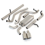 2009-2013 GM 5.3L Exhaust System Cat-Back 2.5" w/tips Pol/Blk (117033020)