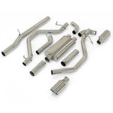 2009-2013 GM 5.3L Exhaust System Cat-Back 2.5" w/tips - Pol/Pol (117033030)