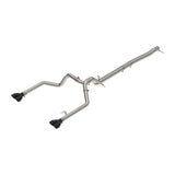 2023-2025 3.0L Duramax Exh Kit 4" DPF-Back Dual Tip - Black Ceramic Tips / Raw Tubes (117160020)